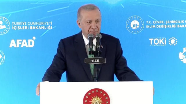 Cumhurbaşkanı Erdoğan, Rize’de Toplu Açılış Töreni’nde konuşuyor